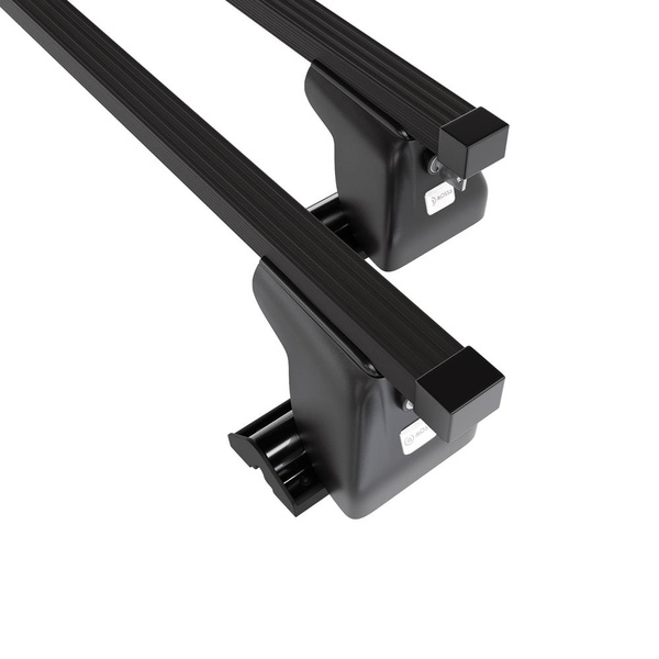 Basisrek voor het autodak voor Nissan X-Trail SUV (2001-2006) - zwart Imperiaal - T-profiel - Staal