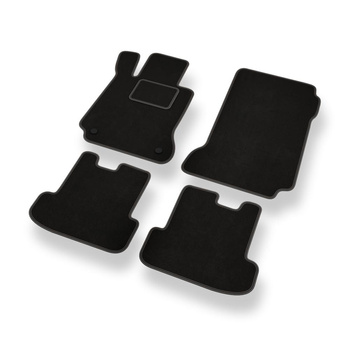 Velours automatten voor Mercedes-Benz E Klas C207 Coupé (2009-2016) - zwart