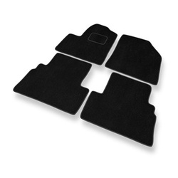 Velours automatten voor Ford Transit Connect Bestelwagen (2003-2014) 5 zitplaatsen - zwart