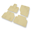 Velours automatten voor Audi Q7 I SUV (2005-2015) - beige