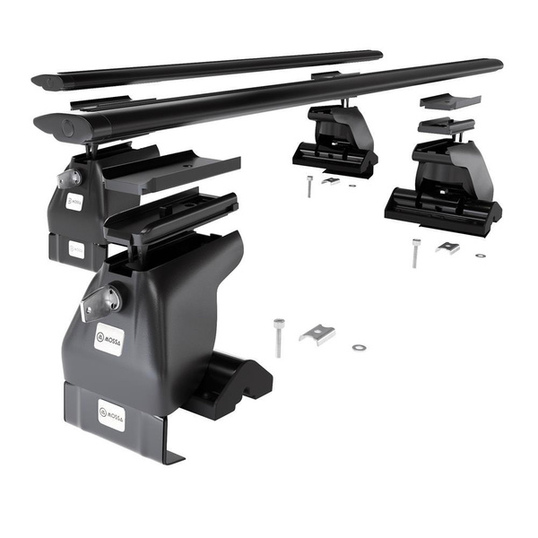 Basisrek voor het autodak voor Toyota Prius mk II Liftback (2004-2008) - zwart Imperiaal - zonder bevestigingsmateriaal - Aluminium
