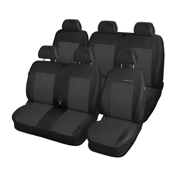 Op maat gemaakte hoezen voor Peugeot Boxer II Bestelwagen (2006-2014) 7 zitplaatsen - pasvorm autostoelhoezen - autostoelbeschermer set - E1