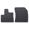 Rubberen matten voor de Toyota Proace City Bestelwagen (2019-....) - zwart - 2 stuks