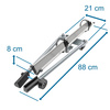 Aluminium fietsdrager voor op het autodak - 4xM-42