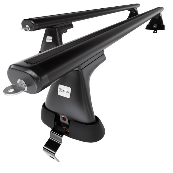 Basisrek voor het autodak voor Volvo S60 Sedan (2010-2018) - zwart Imperiaal - zonder bevestigingsmateriaal - Aluminium