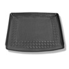 Kofferbakmat op maat voor: Volkswagen Caddy Life Mixt, Comfortline Mixt, Trendline Mixt Stationwagen (2004-10.2020) - 5 plaatsen; geluidsisolatie op de wanden van de bagageruimte; met fabrieksgrille achter de tweede zitrij