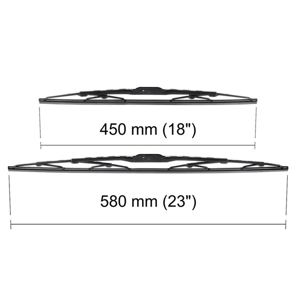 Auto ruitenwissers op de voorruit voor Fiat Siena Sedan (04.1997-12.2001) - standaard bladen