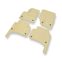 Velours automatten voor Volkswagen Touareg I SUV (2002-2010) - beige