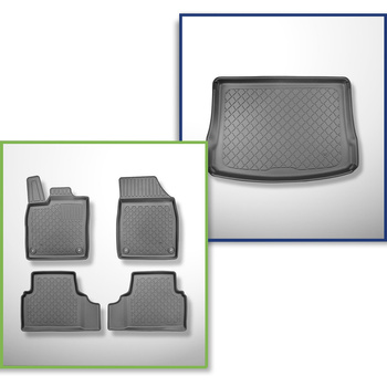 Set kofferbakmat en automatten TPE op maat gemaakt voor: Cupra Born Hatchback (1
