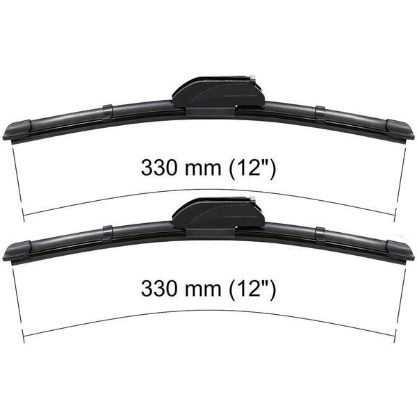 Auto ruitenwissers op de voorruit voor Jeep Wrangler II SUV (01.1996-12.2006) - vlak bladen