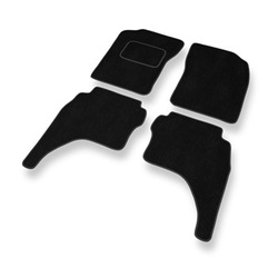 Velours automatten voor Toyota Hilux VI Pick-Up (1997-2005) - zwart
