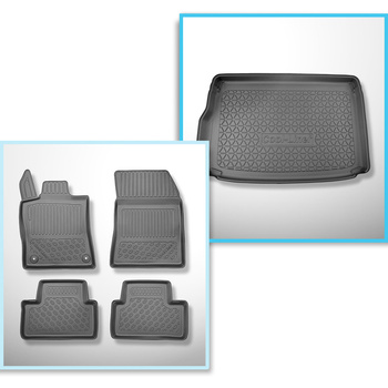Set kofferbakmat en automatten TPE PREMIUM op maat gemaakt voor: Opel Astra L (V