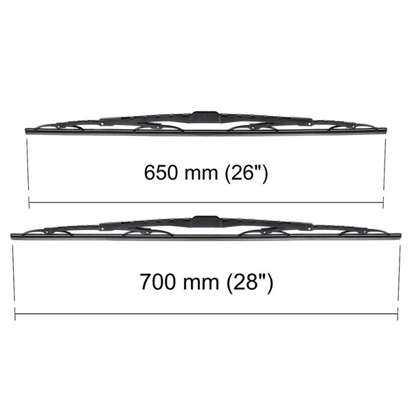 Auto ruitenwissers op de voorruit voor Volkswagen Sharan I Bestelwagen (09.1995-02.2001) - standaard bladen
