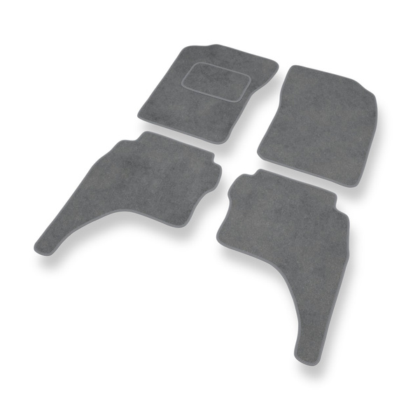 Velours automatten voor Toyota Hilux VI Pick-Up (1997-2005) - grijs