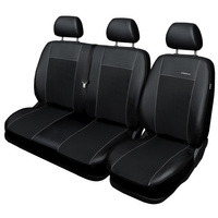 Op maat gemaakte hoezen voor Ford Transit Custom Bestelwagen (2012-....) alleen de voorstoelen - pasvorm autostoelhoezen - autostoelbeschermer set - zwart