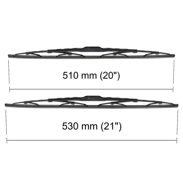 Auto ruitenwissers op de voorruit voor Volkswagen Passat B5 Sedan, Variant (01.1997-10.2001) - standaard bladen