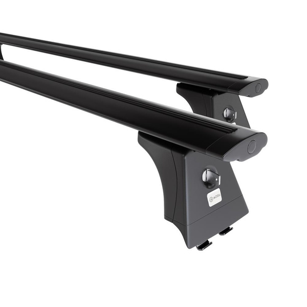 Basisrek voor het autodak voor Renault Scenic mk II MPV (2003-2008) - zwart Imperiaal - bevestigingspunten - Aluminium