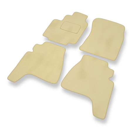 Velours automatten voor Daewoo Musso (1995-2005) - beige