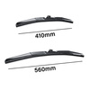 Auto ruitenwissers op de voorruit voor Suzuki Splash Hatchback (01.2008-2014) - hybride bladen