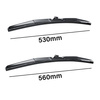 Auto ruitenwissers op de voorruit voor Rover 75 Sedan, Tourer (01.1999-05.2005) - hybride bladen