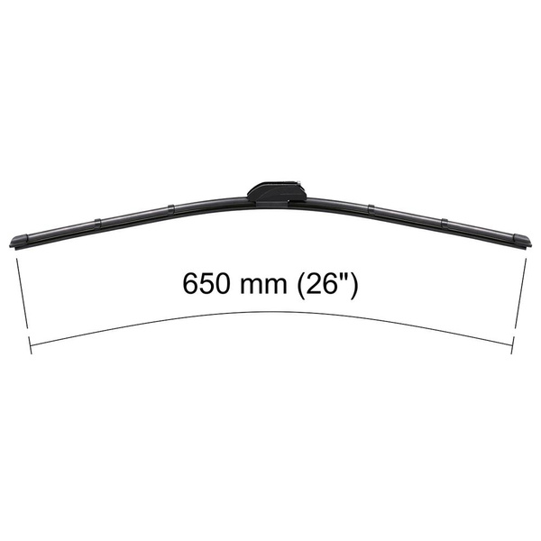 Auto ruitenwisser op de voorruit voor Citroen C1 I Hatchback (06.2005-12.2014) - vlak blade