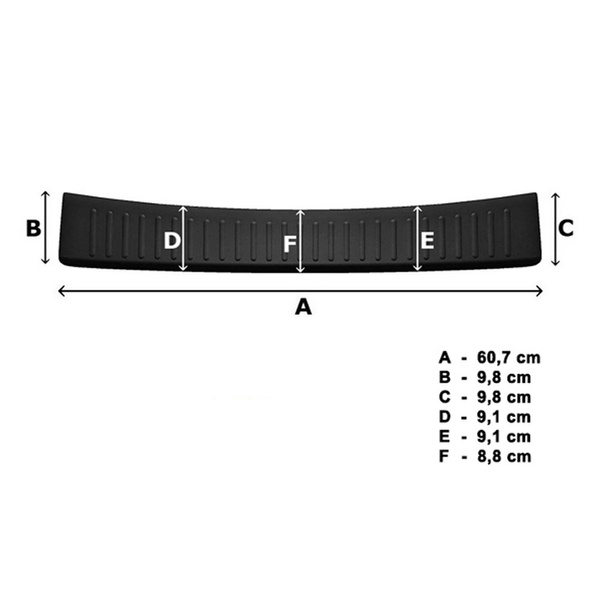 Zwarte achterbumpercover voor Toyota Aygo X Crossover (2022-....)