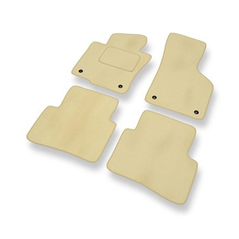 Velours automatten voor Volkswagen Passat B7 Sedan, Variant (2010-2014) - beige