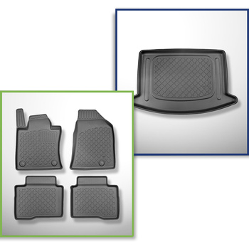 Set kofferbakmat en automatten TPE op maat gemaakt voor: Ssangyong Korando IV C3