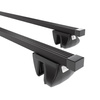 Basisrek voor het autodak voor Dacia Dokker Bestelwagen (2012-2021) - zwart Imperiaal - geïntegreerde railing - Staal