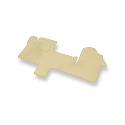 Velours automatten voor Renault Master IV Bestelwagen (2010-2019) 3 zitplaatsen - beige