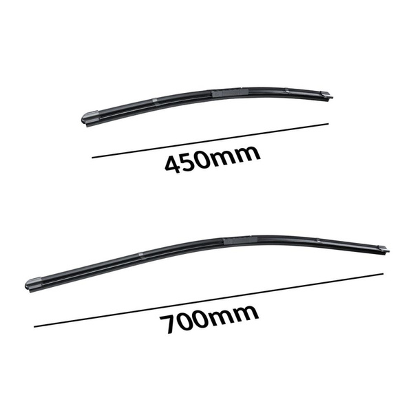 Auto ruitenwissers op de voorruit voor Tesla Model S Coupé (08.2011-....) - vlak bladen