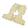 Velours automatten voor Jeep Cherokee III SUV (2001-2007) - beige