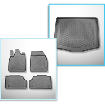 Set kofferbakmat en automatten TPE PREMIUM op maat gemaakt voor: Ford Mustang Ma