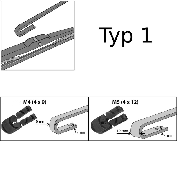 Auto ruitenwissers op de voorruit voor Volvo FL 220 / 250 Vrachtwagen (2000-2006) - standaard bladen