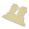 Velours automatten voor Mitsubishi L400 (1994-2007) - beige