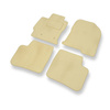 Velours automatten voor Toyota Prius II Liftback (2002-2009) - beige