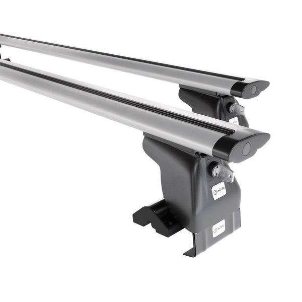 Basisrek voor het autodak voor Nissan Pixo Hatchback (2009-2013) - zilver Imperiaal - zonder bevestigingsmateriaal - Aluminium