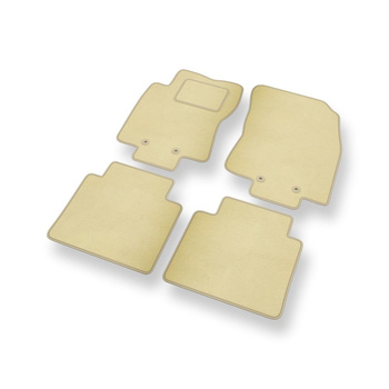 Velours automatten voor Renault Koleos II SUV (2016-2023) - beige