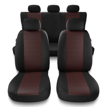 Een set universele autohoezen voor Fiat Doblo I, II, III, IV (2000-2019) - PF-RD