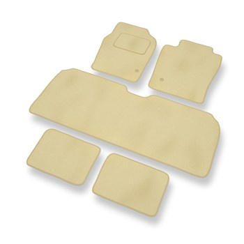 Velours automatten voor Toyota Previa II MPV (2000-2006) - beige