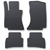 Rubberen matten voor de Mercedes-Benz E Klas W214 Stationwagen, Sedan (2023-....) - zwart - 4 stuks