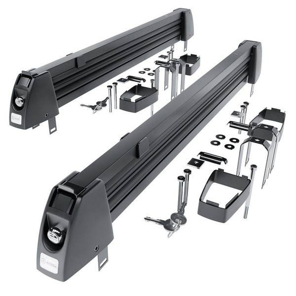 Skidrager op de imperiaal - Ski rack M-7705 - zwart - tot 5 paar ski's of 4 snowboards