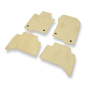 Velours automatten voor Toyota Land Cruiser VI (2009-2017) - beige