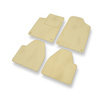 Velours automatten voor Peugeot 607 Sedan (1999-2010) - beige