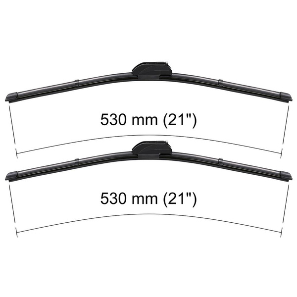 Auto ruitenwissers op de voorruit voor Volvo 960 Stationwagen, Sedan (08.1990-07.1998) - vlak bladen