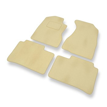 Velours automatten voor Honda CR-V II SUV (2001-2007) - beige