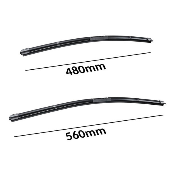 Auto ruitenwissers op de voorruit voor Suzuki Liana Hatchback, Sedan (03.2001-12.2007) - vlak bladen