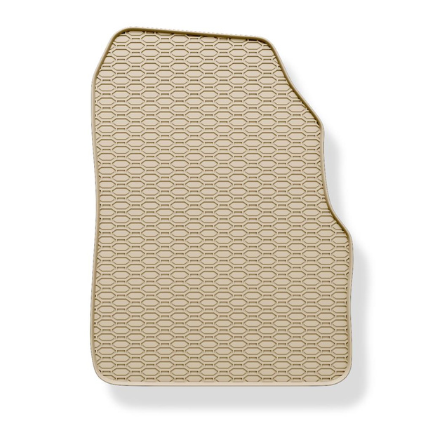 Rubberen matten voor de Renault Scenic II MPV (2003-2009) - beige - 3 stuks