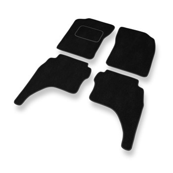 Velours automatten voor Toyota Hilux VI Pick-Up (1997-2005) - zwart