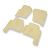 Velours automatten voor Land Rover Discovery III (2004-2009) - beige